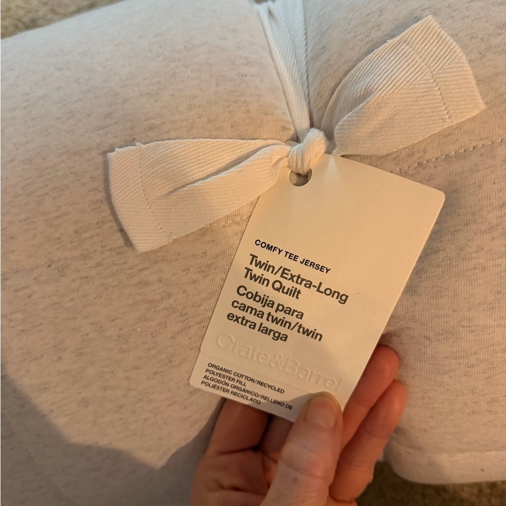 Crate&Barrel Soft Cream Comforter - Picture 3 of 13
